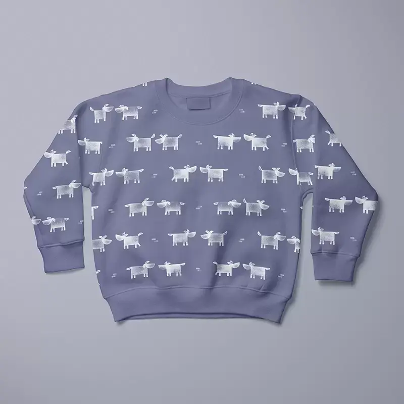 Dogs purple sweatshirt