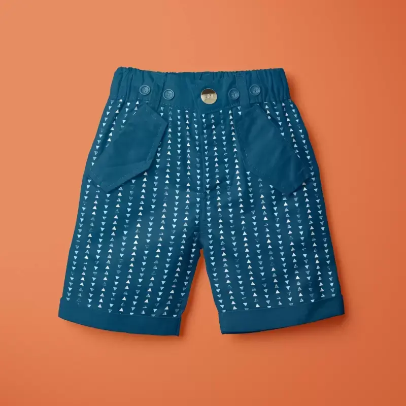 Up down striped formal shorts