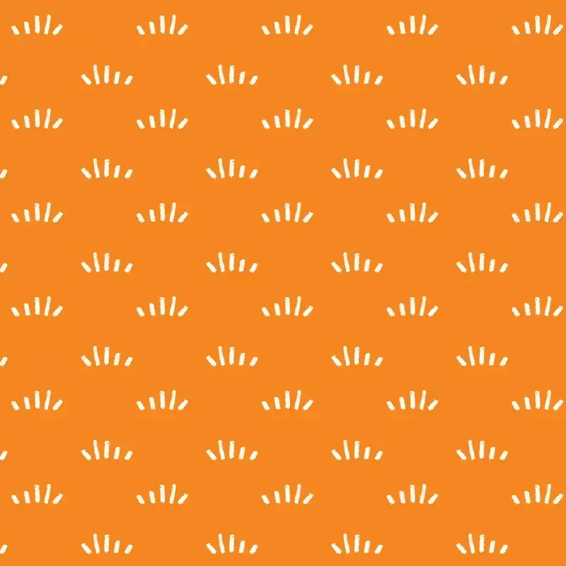 Grass pattern in orange