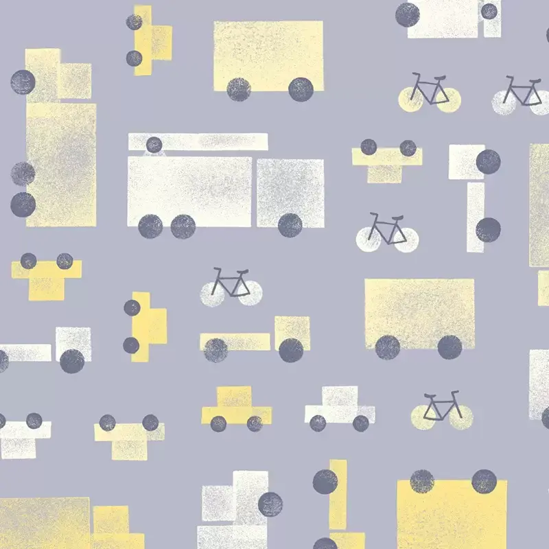 Gridlock pattern in grey