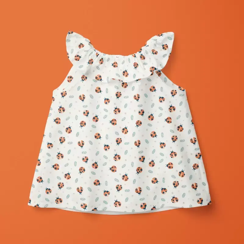 Ladybug summer blouse