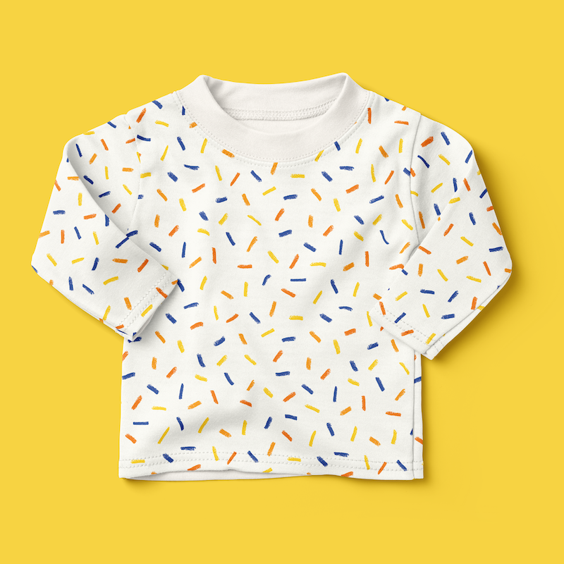 Sprinkles long sleeved tshirt in cream