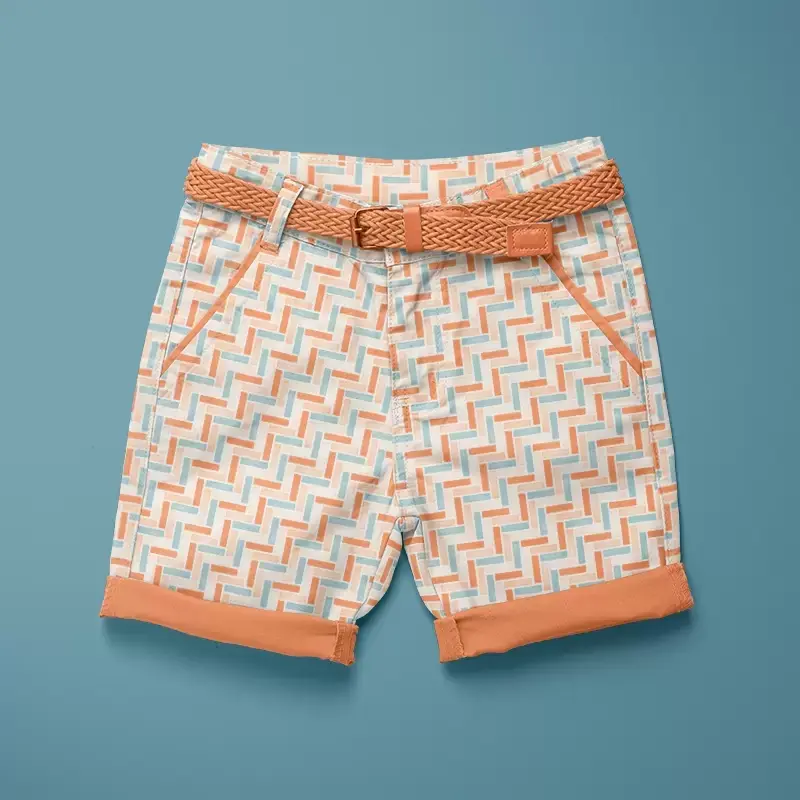 Pavement shorts coral and teal