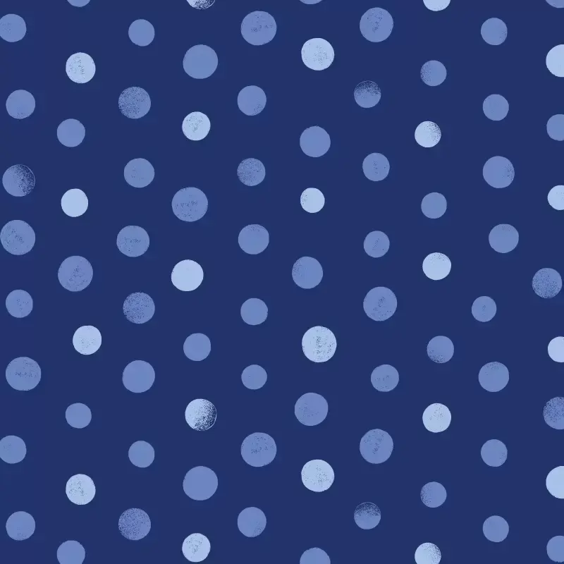 Small polka pattern in deep blue