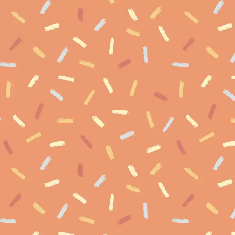 Sprinkles pattern in peach