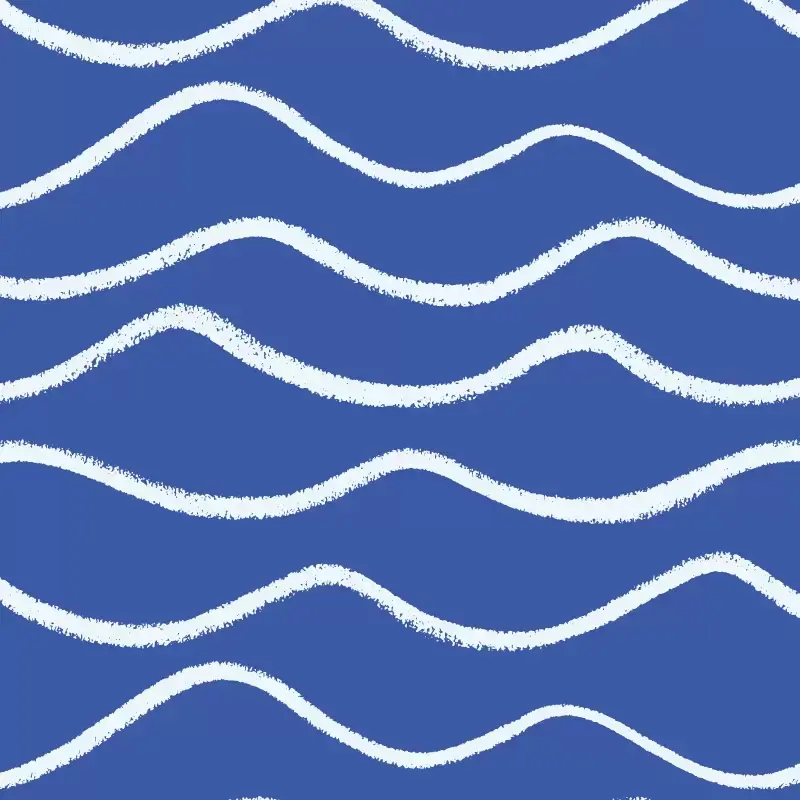 Waves pattern in blue