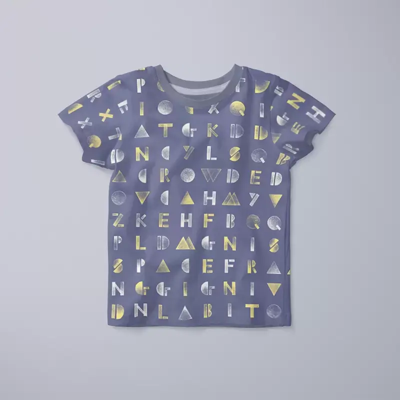 Wordsearch deep purple tshirt